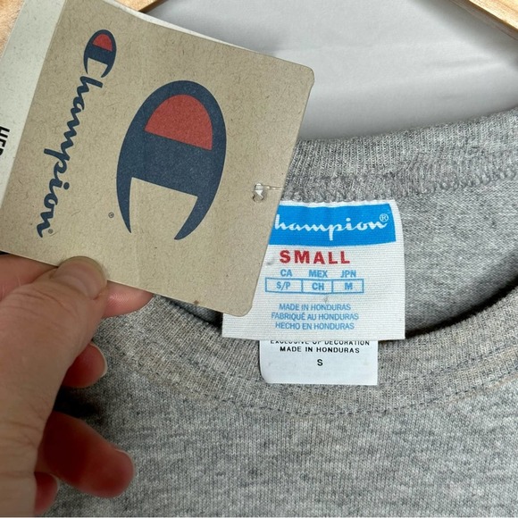 Champion | Logo Heather Gray Short Sleeve Shirt - Picture 3 of 4